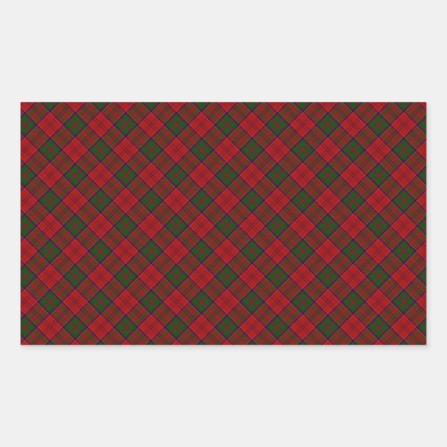 Grant Clan Tartan Designed Print Sticker (Front)
