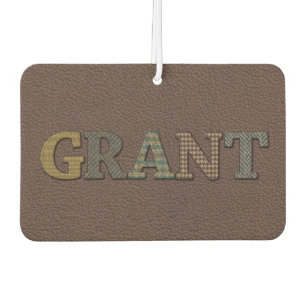 Grant Oxford Tweed Leather Design Air Freshener