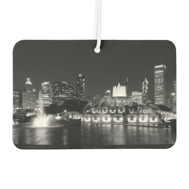 Grant Park Chicago Grayscale Air Freshener (Back)