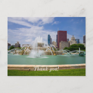 Grant Park City View Thank You Postcard
