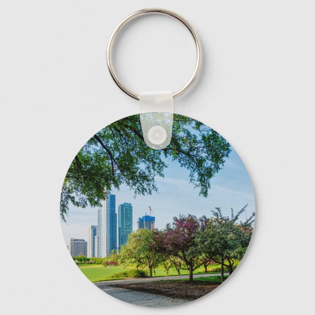 Grant Park Morning Walk Keychain (Front)