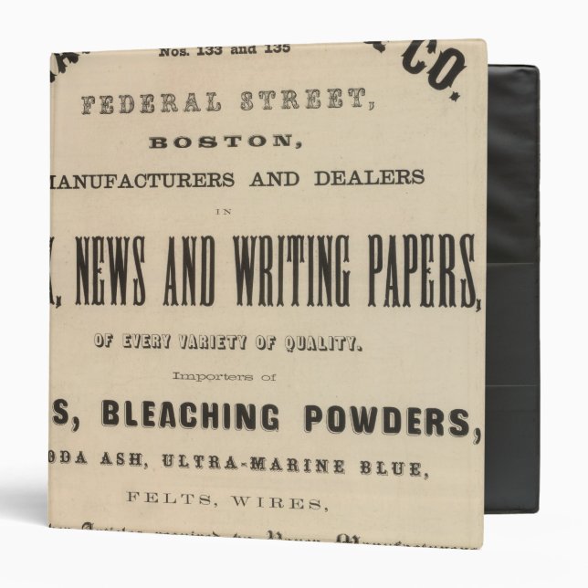Grant, Warren and Company Binder (Front/Inside)