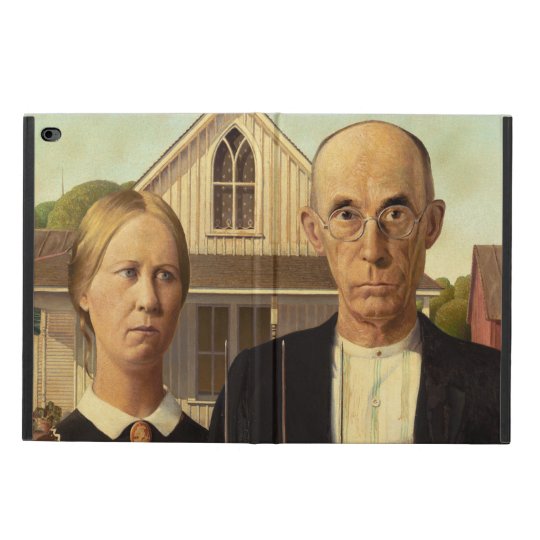 Grant Wood American Gothic Fine Art Painting Powis iPad Air 2 Case