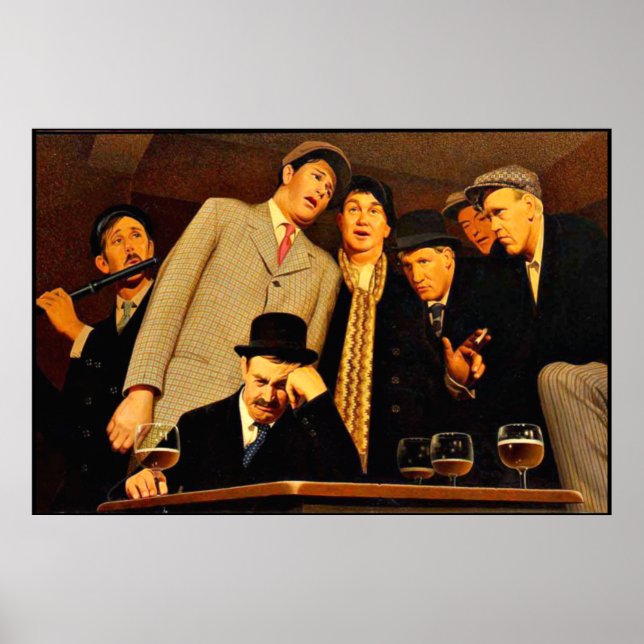 Grant Wood - Sentimental Ballad Poster (Front)