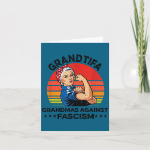 Grantifa Grandmas Against Fascism Patriotic Vintag Card
