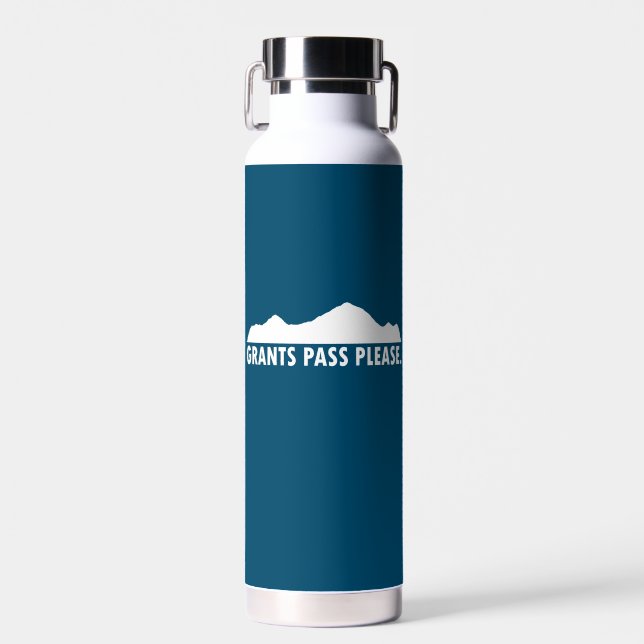 Grants Pass Oregon Please Water Bottle (Front)