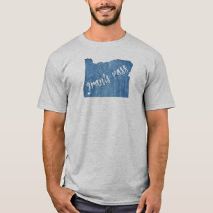 Grants Pass Oregon Wood Grain T-Shirt