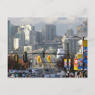 Granville Bridge, Vancouver, BC Postcard