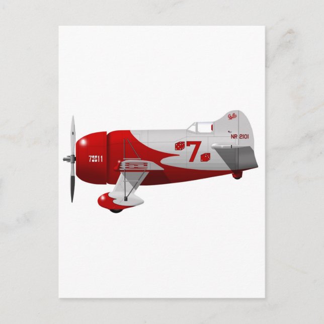 Granville Brothers Aircraft  "Gee Bee R-1" Postcard (Front)