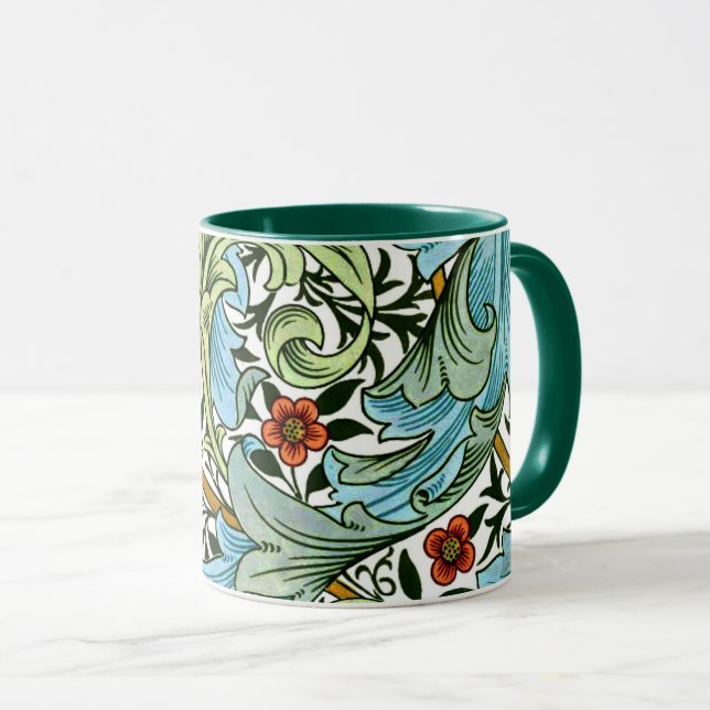 Granville, popular William Morris pattern Mug (Front Right)