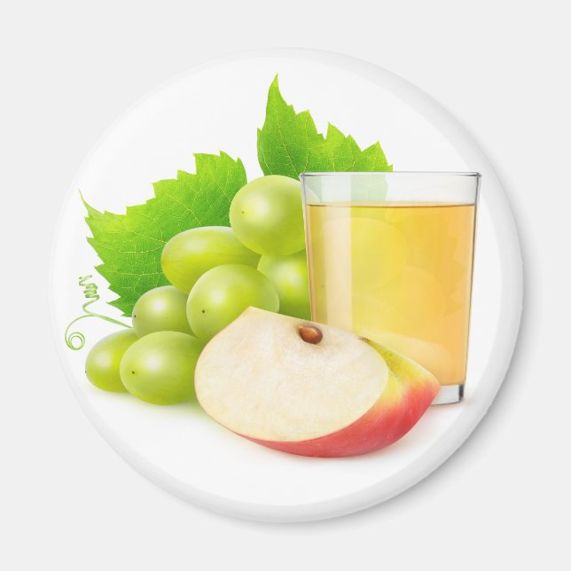 Grape and apple juice magnet (Front)