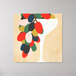 Grape Array Canvas Print