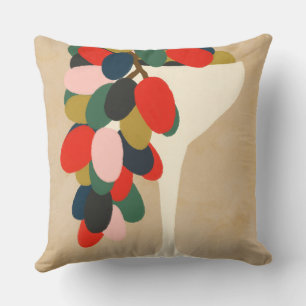 Grape Array Throw Pillow