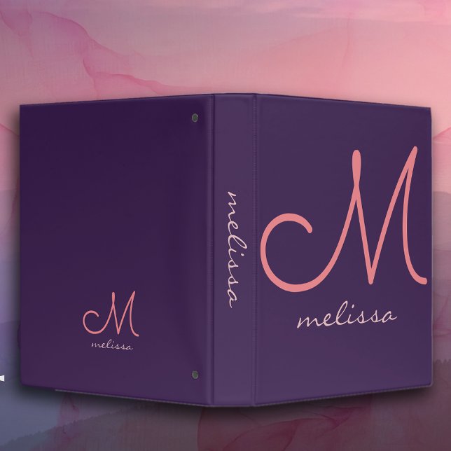 Grape Binder with Script Name & Big Initial (Creator Uploaded)