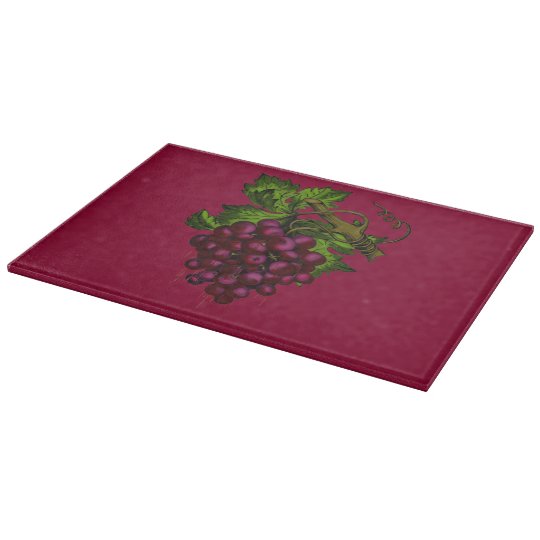 Grape Bunch Dripping Blood Cutting Board