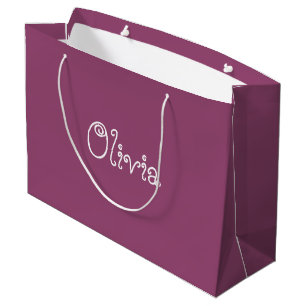 Grape Colour Baby Shower Gift Bag