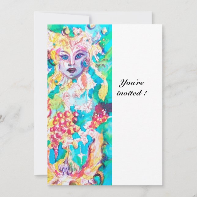 GRAPE FAIRY TALE metallic ice Invitation (Front)