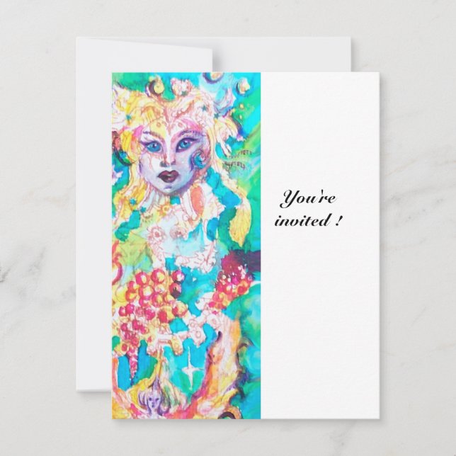 GRAPE FAIRY TALE metallic ice Invitation (Front)