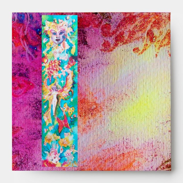 GRAPE FAIRY TALE  ,red purple pink yellow Envelopes (Front)