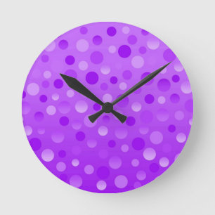Grape Fizz clock round