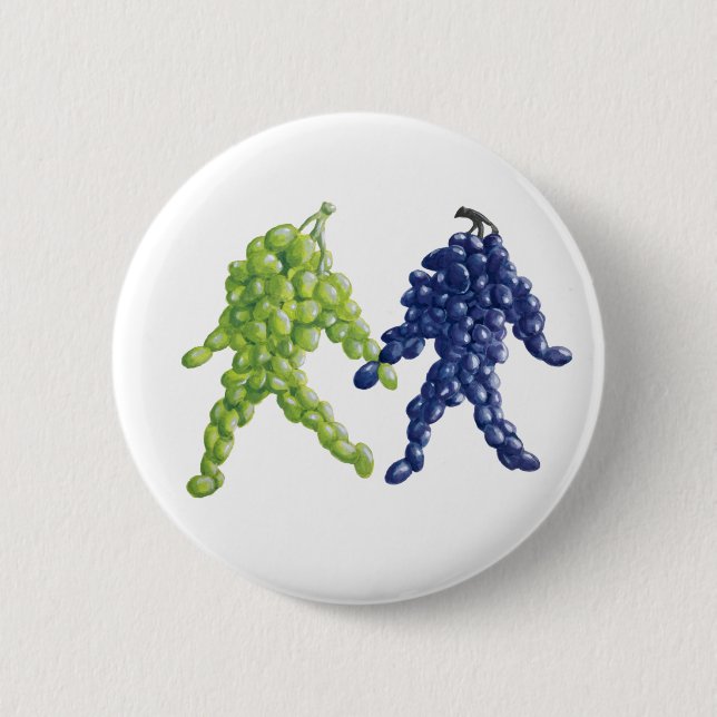 Grape Friends 2 Inch Round Button (Front)