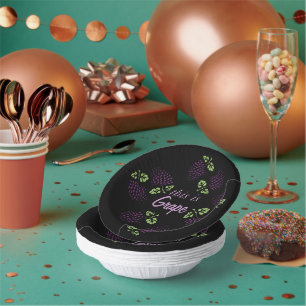 Grape Grapes Graphic Customize Fruits Paper Plate