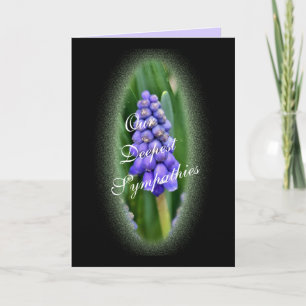 Grape Hyacinth 388 on Blk- customize any occasion Card