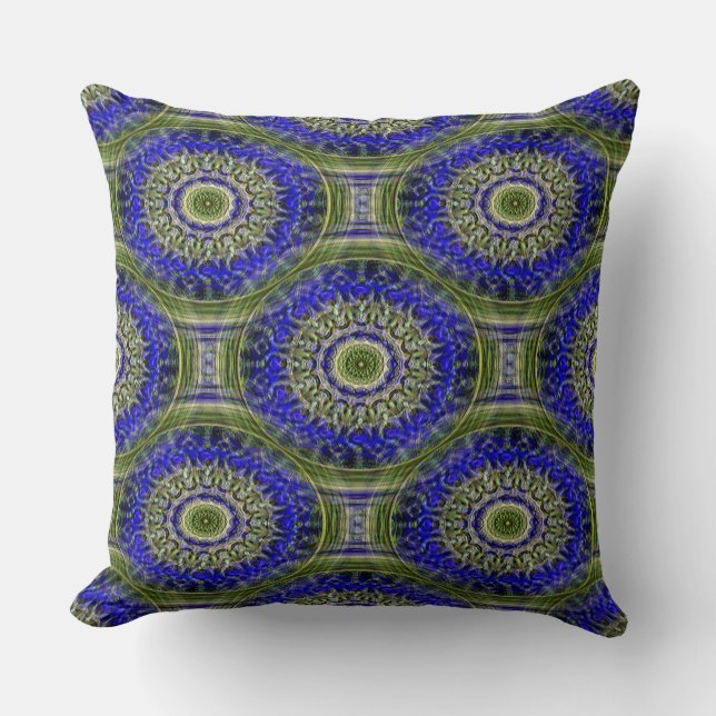 Grape Hyacinth Garden..... Throw Pillow (Front)