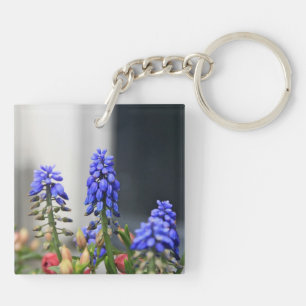 grape hyacinth keychain