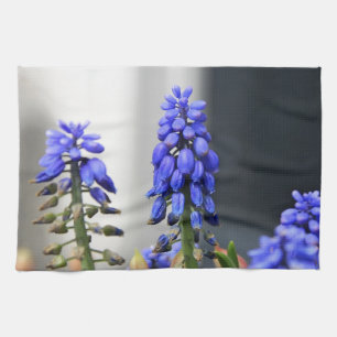 grape hyacinth kitchen towel
