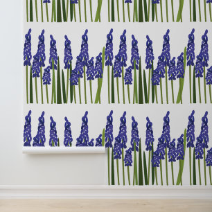 Grape Hyacinth Purple Blue Flower Floral Wallpaper