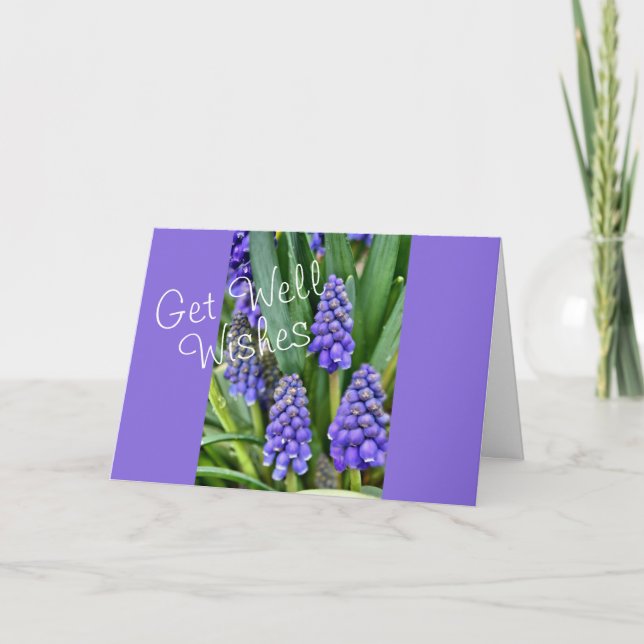 Grape Hyacinths - customize for any occasion Card (Front)