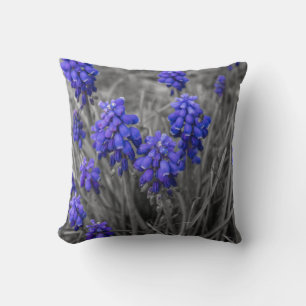 Grape Hyacinths Family Select Throw Pillow