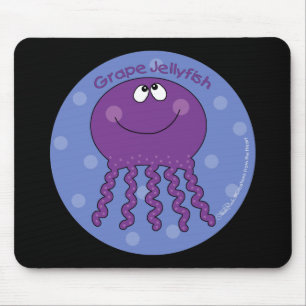 Grape Jellyfish Mouse Pad