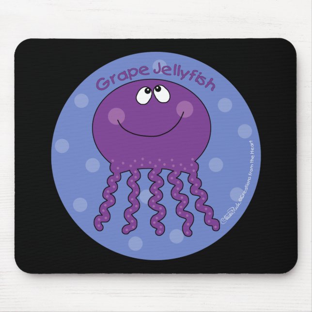 Grape Jellyfish Mouse Pad (Front)