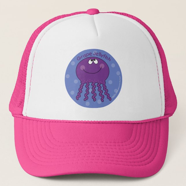 Grape Jellyfish Trucker Hat (Front)