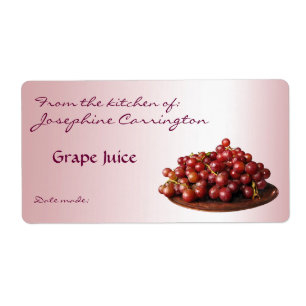 Grape Juice Canning Labels