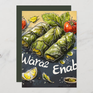 Grape Leaf Goodness: Authentic Wara2 Enab Dawali Invitation
