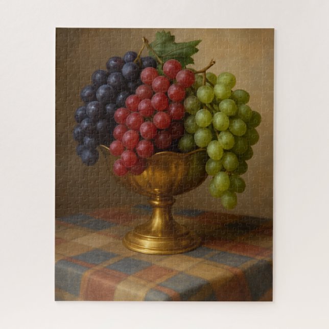 Grape Painting ,Still life Art  Jigsaw Puzzle (Vertical)