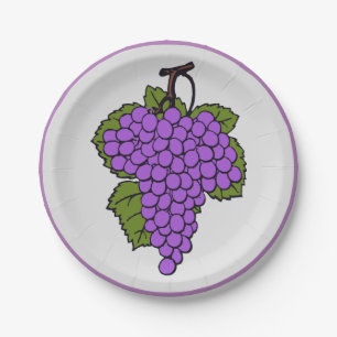 Grape Paper Plate