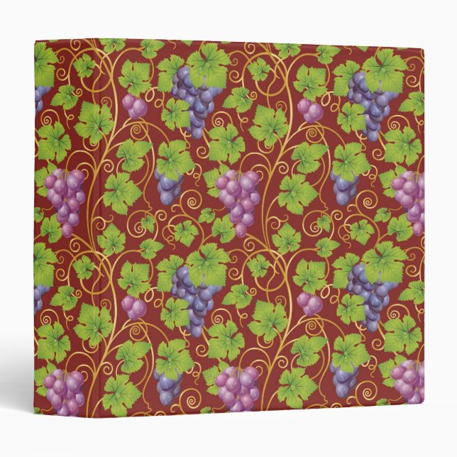Grape Pattern Binder (Front/Spine)