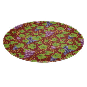 Grape Pattern Cutting Board