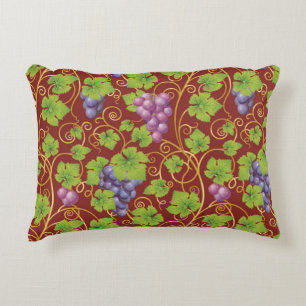 Grape Pattern Decorative Pillow