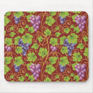 Grape Pattern Mouse Pad