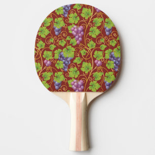 Grape Pattern Ping Pong Paddle