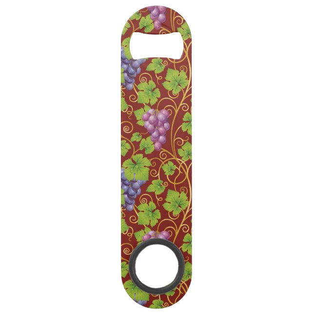 Grape Pattern Speed Bottle Opener (Front)