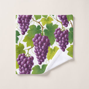 Grape Pattern Wash Cloth
