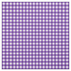 Grape Purple Checked Gingham for Home Canning Lids Fabric