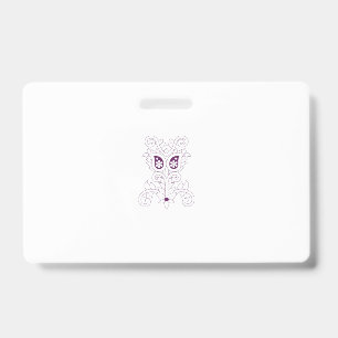 Grape Purple, Grape, Honey Flower decorative Badge