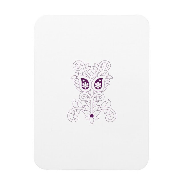 Grape Purple, Grape, Honey Flower decorative Magnet (Vertical)